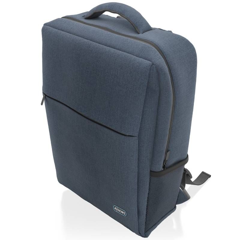 Mochila Aisens ASBG-BP082-BL para Portátiles hasta 17"/ Azul