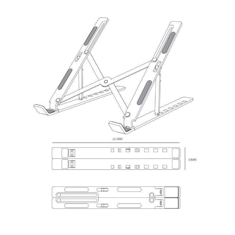 Soporte Aisens LPS2M-175 para Portátil/Tablet hasta 15"