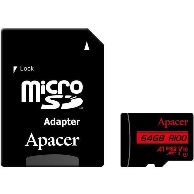 Tarjeta de Memoria Apacer 64GB XC UHS 1 con Adaptador/ Clase 10/ 100MBs Main Image