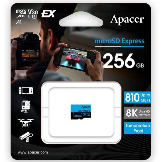 Tarjeta de Memoria Apacer 256GB UHS-I/ Clase 10/ 810MBs Hover Image