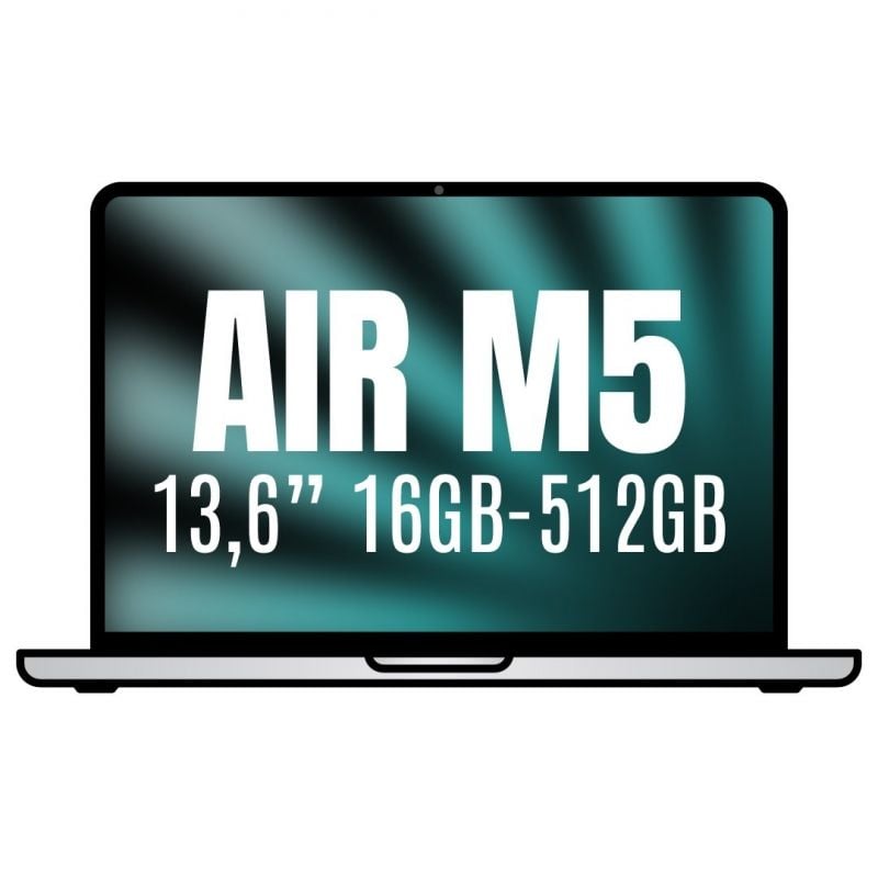 Apple Macbook Air 13,6"/ M5 10-Core CPU/ 16GB/ 512GB SSD/ 8-Core GPU/ Plata