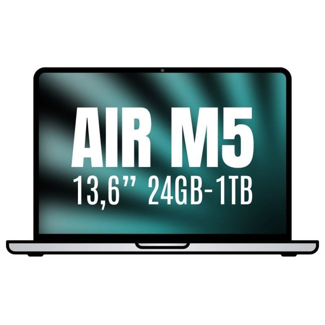 Apple Macbook Air 13,6"/ M5 10-Core CPU/ 24GB/ 1TB SSD/ 10-Core GPU/ Plata Hover Image