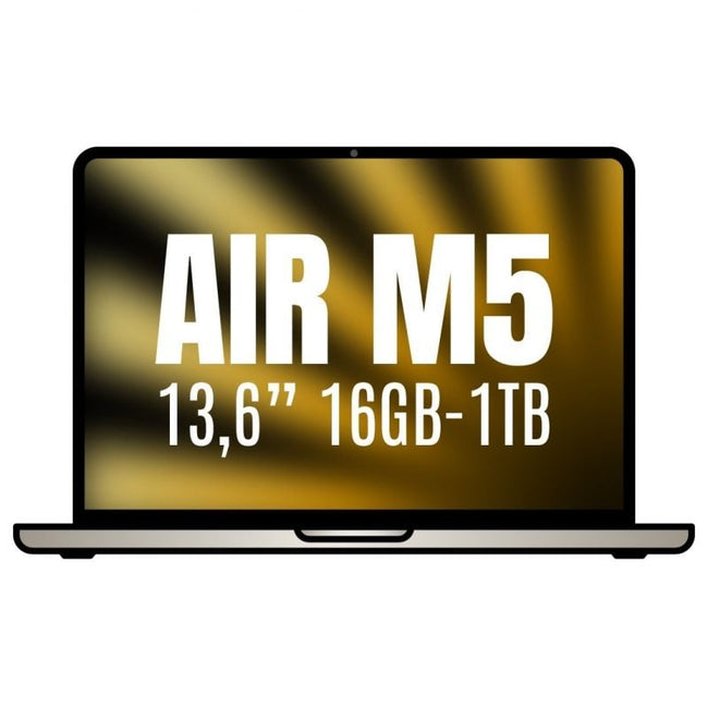 Apple Macbook Air 13,6"/ M5 10-Core CPU/ 16GB/ 1TB SSD/ 10-Core GPU/ Blanco Estrella Hover Image