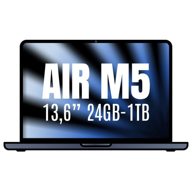 Apple Macbook Air 13,6"/ M5 10-Core CPU/ 24GB/ 1TB SSD/ 10-Core GPU/ Medianoche Hover Image