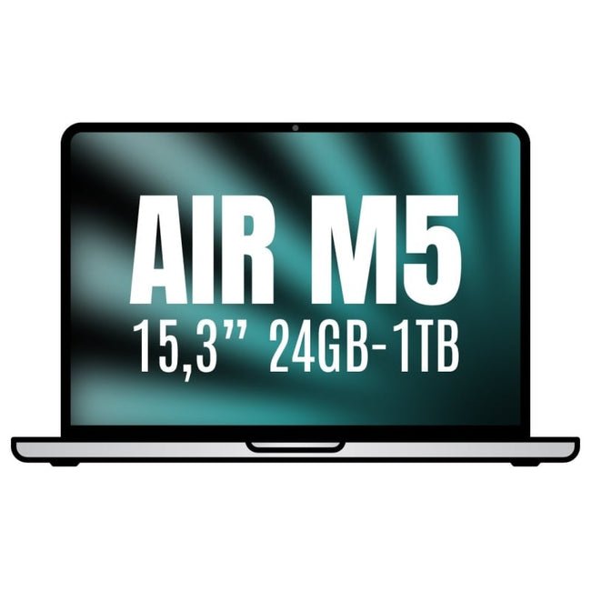 Apple Macbook Air 15,3"/ M5 10-Core CPU/ 24GB/ 1TB SSD/ 10-Core GPU/ Plata Hover Image