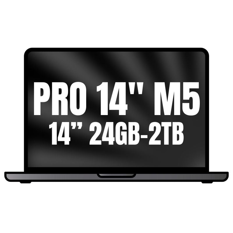 Apple Macbook Pro 14"/ M5 Pro 18-Core CPU/ 24GB/ 2TB SSD/ 20-Core GPU/ Negro Espacial