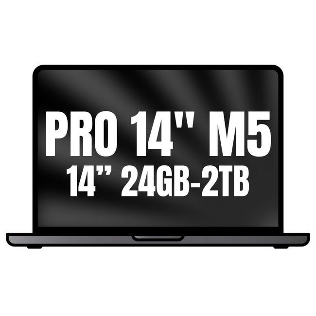 Apple Macbook Pro 14"/ M5 Pro 18-Core CPU/ 24GB/ 2TB SSD/ 20-Core GPU/ Negro Espacial Hover Image