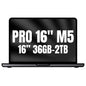 Apple Macbook Pro 16"/ M5 Max 18-Core CPU/ 36GB/ 2TB SSD/ 32-Core GPU/ Negro Espacial