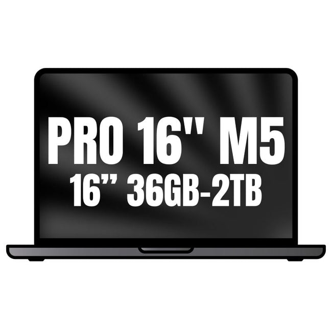 Apple Macbook Pro 16"/ M5 Max 18-Core CPU/ 36GB/ 2TB SSD/ 32-Core GPU/ Negro Espacial Hover Image