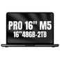 Apple Macbook Pro 16"/ M5 Max 18-Core CPU/ 48GB/ 2TB SSD/ 40-Core GPU/ Negro Espacial
