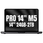 Apple Macbook Pro 14"/ M5 Pro 15-Core CPU/ 24GB/ 2TB SSD/ 16-Core GPU/ Negro Espacial