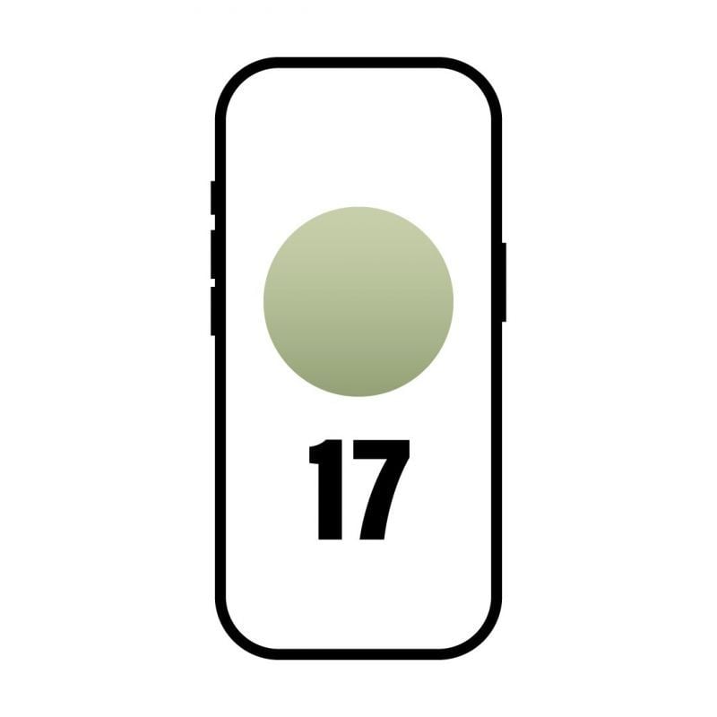 Smartphone Apple iPhone 17 512GB/ 6.3"/ 5G/ Verde salvia