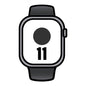 Apple Watch Series 11/ GPS/ 42mm/ Gris Espacial/ Correa Deportiva Negra (S/M)