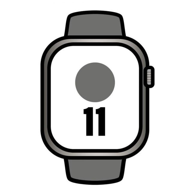 Apple Watch Series 11/ GPS/ Cellular/ 46mm/ Titanio Natural/ Correa Deportiva Gris Piedra S/M Hover Image