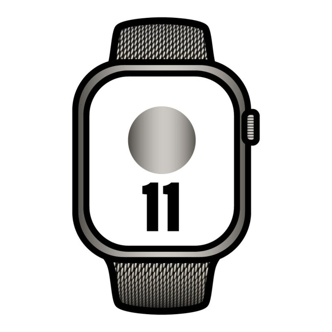 Apple Watch Series 11/ GPS / Cellular/ 46mm/ Titanio Natural/ Correa Milanese Natural S/M Hover Image