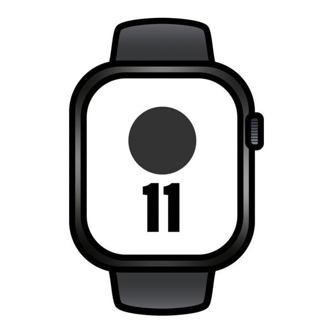 Apple Watch Series 11/ GPS/ Cellular/ 46mm/ Titanio Negro Pizarra/ Correa Deportiva Negro Pizarra (M/L) Hover Image