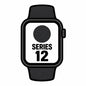 Apple Watch Series 12/ GPS/ Cellular/ 46mm/ Negro/ Correa Deportiva Negra (M/L)