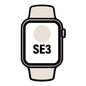 Apple Watch SE3/ GPS/ 44mm/ Caja de Aluminio Blanco Estrella/ Correa Deportiva Arena S/M