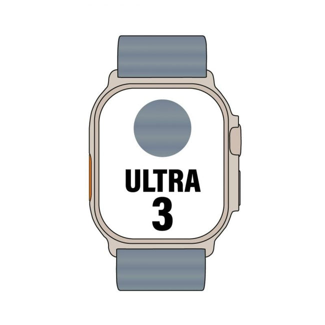 Apple Watch Ultra 3 GPS/ Cellular 49mm Caja de Titanio Natural/ Correa Ocean Azul Naútico Hover Image