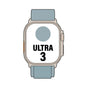 Apple Watch Ultra 3/ GPS/ Cellular/ 49mm/ Caja de Titanio Natural/ Correa Loop Alpine Azul Claro S