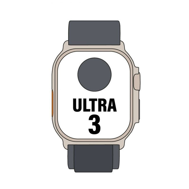 Apple Watch Ultra 3/ GPS/ Cellular/ 49mm/ Caja Titanio Negro/ Correa Loop Alpine Negra S Hover Image