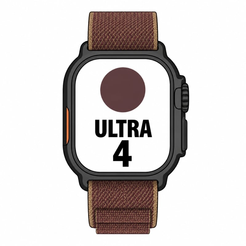Apple Watch Ultra 4/ GPS/ 49mm/ Caja de Titanio Negro/ Correa Loop Alpine Burdeos M