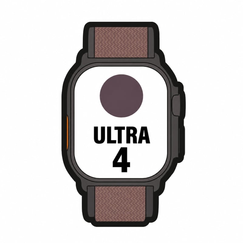 Apple Watch Ultra 4/ GPS/ 49mm/ Caja de Titanio Negro/ Correa Loop Alpine Burdeos L