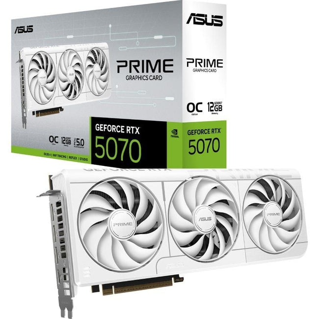 Tarjeta Gráfica Asus Prime GeForce RTX 5070 White OC Edition/ 12GB GDDR7 Hover Image