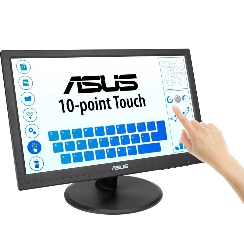 Monitor Profesional Táctil Asus VT169HE 15.6"/ Full HD/ Negro