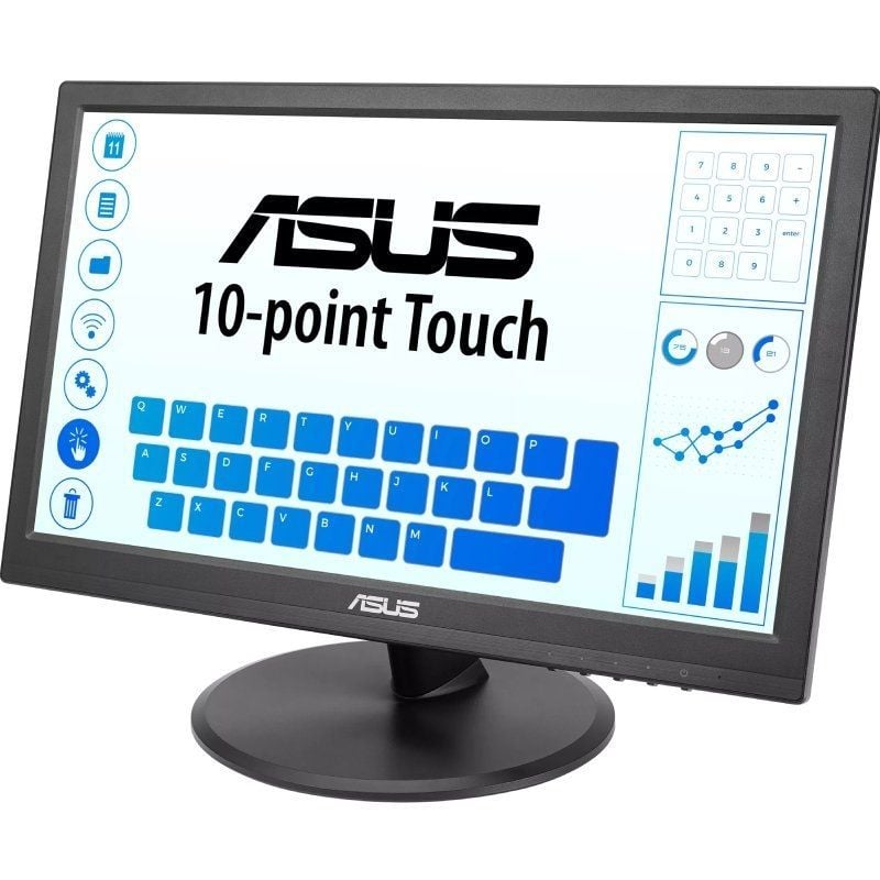 Monitor Profesional Táctil Asus VT169HE 15.6"/ Full HD/ Negro