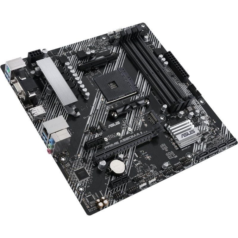 Placa Base Asus Prime A520M-A II/CSM Socket AM4/ DDR4/ PCIe 3.0/ Micro ATX