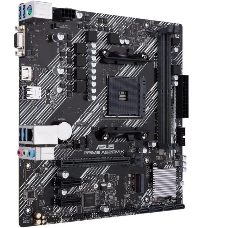 Placa Base Asus Prime A520M-K Socket AM4/ DDR4/ PCIe 3.0/ Micro ATX