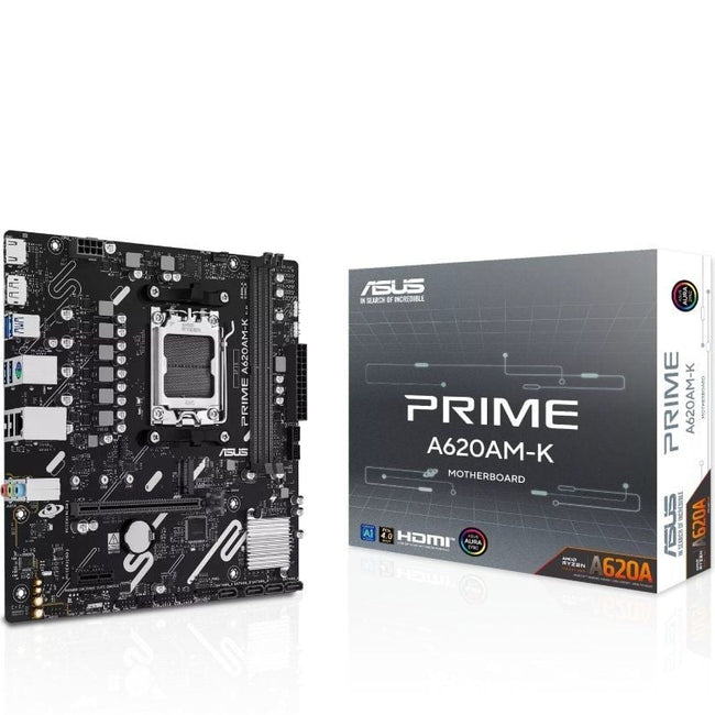 Placa Base Asus A620AM-K Socket AM5/ DDR5/ PCIe 4.0/ Micro ATX Hover Image