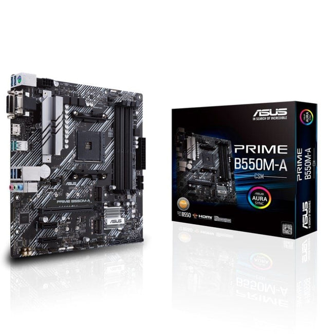 Placa Base Asus Prime B550M-A/CSM Socket AM4/ DDR4/ PCIe 4.0/ Micro ATX Hover Image