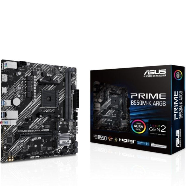 Placa Base Asus Prime B550M-K ARGB Socket AM4/ DDR4/ PCIe 4.0/ Micro ATX Hover Image