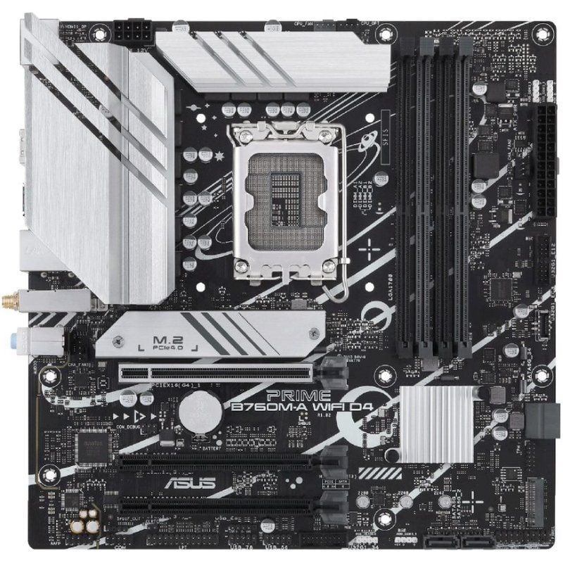 Placa Base Asus Prime B760M-A WIFI D4 Socket 1700/ DDR4/ PCIe 4.0/ Micro ATX