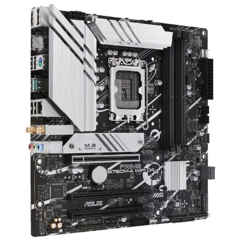 Placa Base Asus Prime B760M-A WIFI D4 Socket 1700/ DDR4/ PCIe 4.0/ Micro ATX
