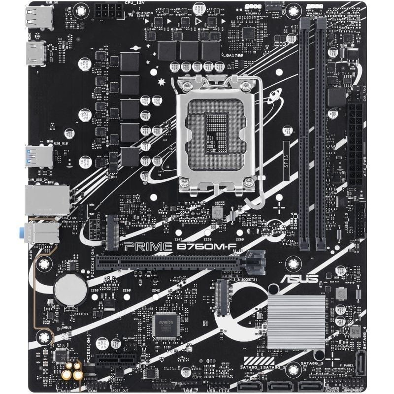 Placa Base Asus Prime B760M-F Socket 1700/ DDR5/ PCIe 4.0/ Micro ATX