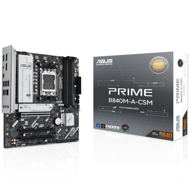 Placa Base Asus Prime B840M-A-CSM Socket AM5/ DDR5/ PCIe 4.0/ Micro ATX Hover Image