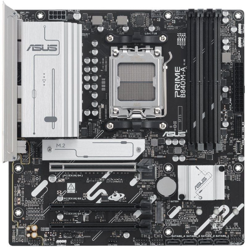 Placa Base Asus Prime B840M-A-CSM Socket AM5/ DDR5/ PCIe 4.0/ Micro ATX
