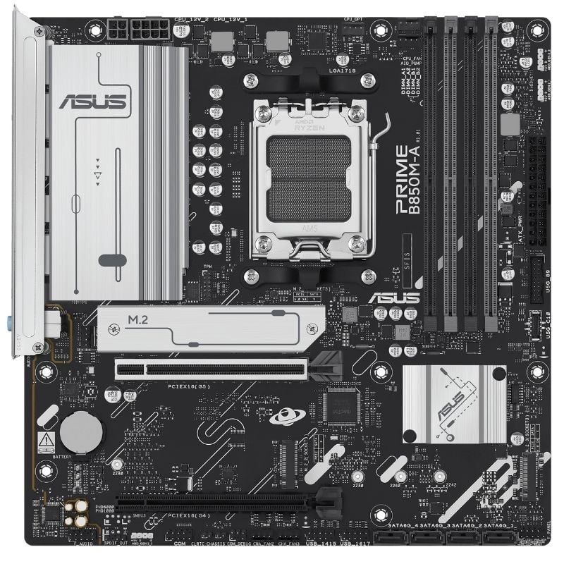 Placa Base Asus Prime B850M-A-CSM Socket AM5/ DDR5/ PCIe 5.0/ Micro ATX