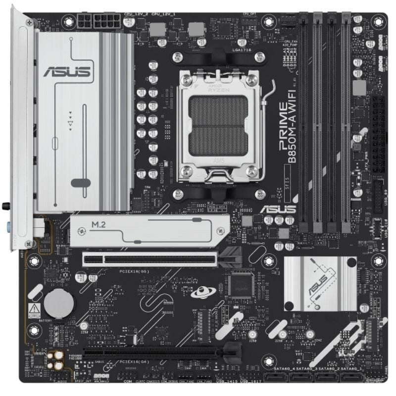Placa Base Asus Prime B850M-A WIFI Socket AM5/ DDR5/ PCIe 5.0/ Micro ATX