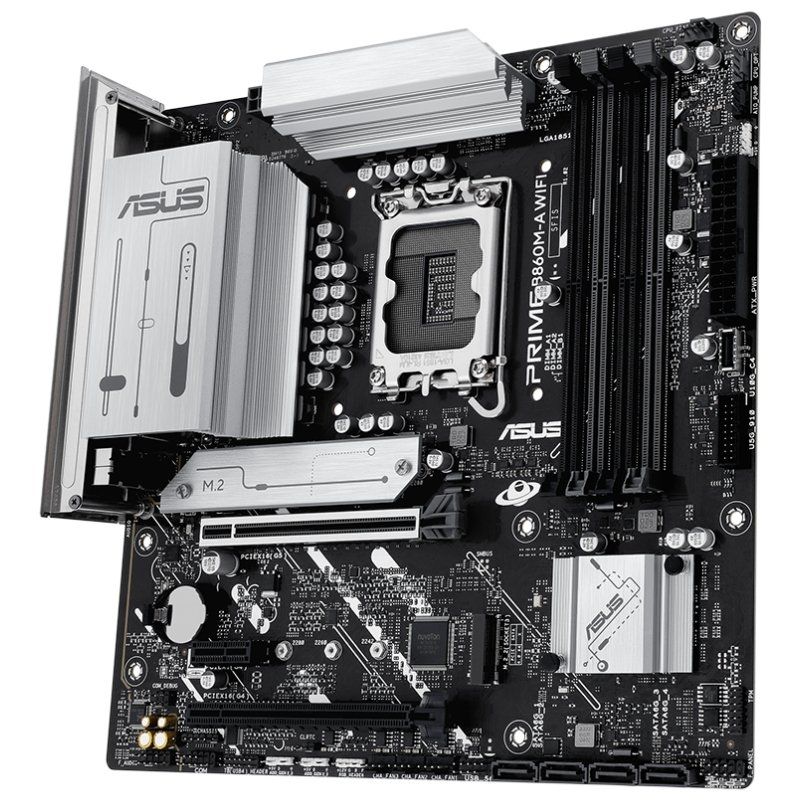 Placa Base Asus Prime B860M-A WIFI Socket 1851/ DDR5/ PCIe 5.0/ Micro ATX