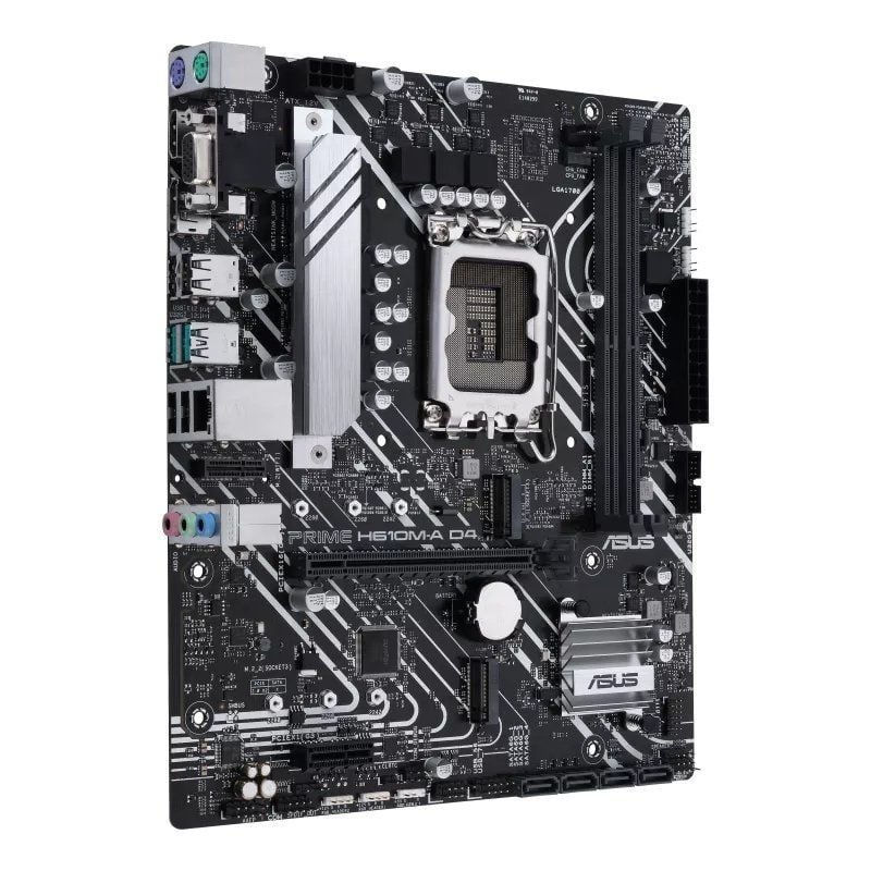 Placa Base Asus Prime H610M-A D4-CSM/ Socket 1700/ DDR4/ PCIe 4.0/ Micro ATX