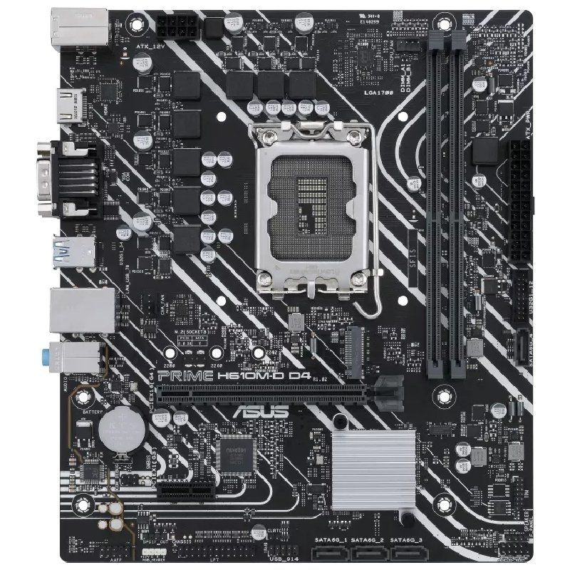Placa Base Asus Prime H610M-D D4/ Socket 1700/ DDR4/ PCIe 4.0/ Micro ATX