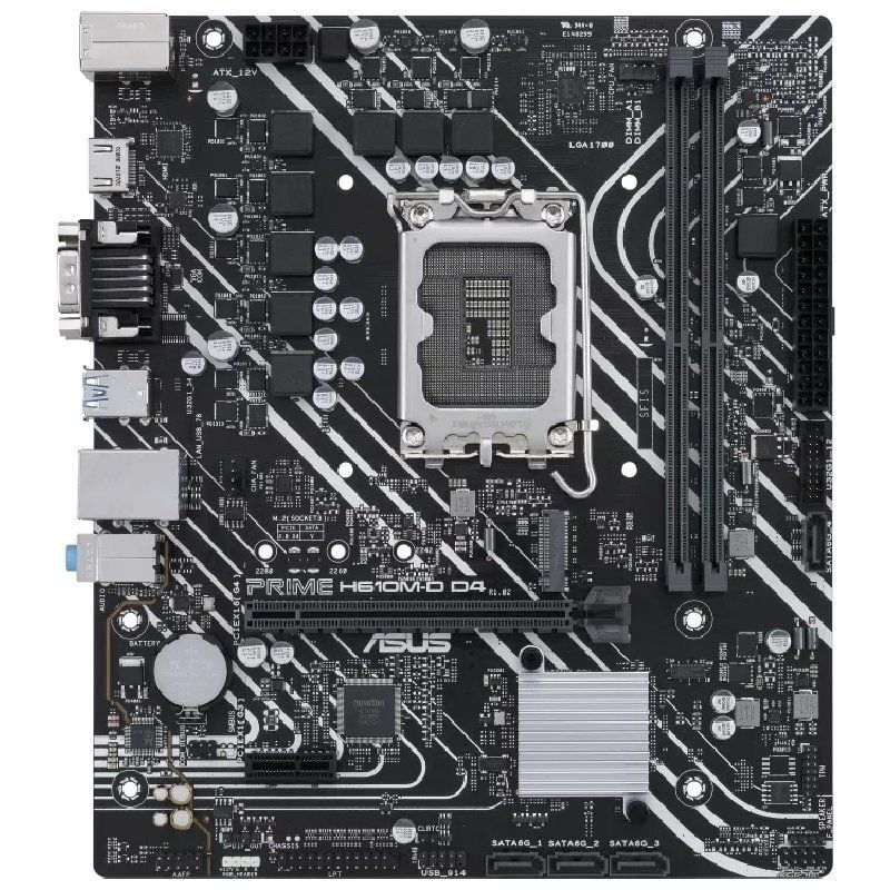 Placa Base Asus Prime H610M-D D4/ Socket 1700/ DDR4/ PCIe 4.0/ Micro ATX