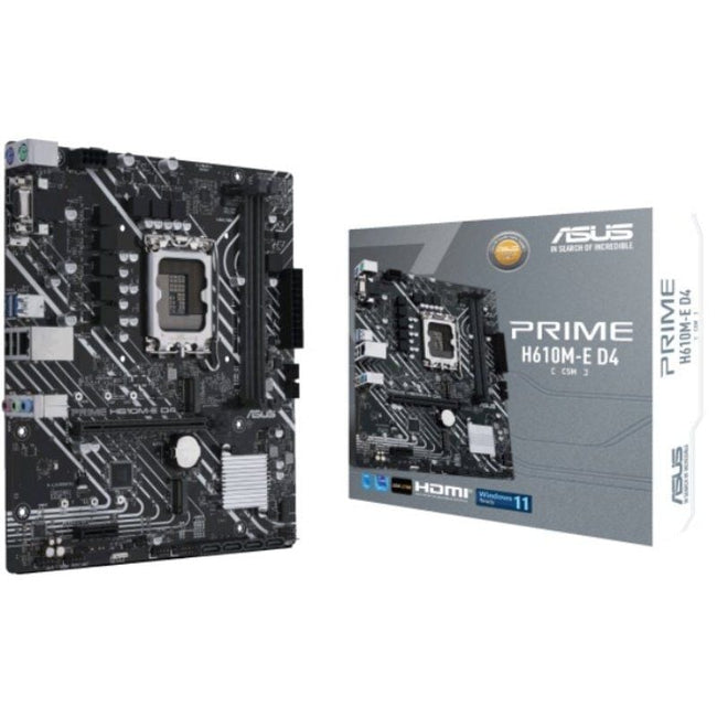 Placa Base Asus Prime H610M-E D4-CSM/ Socket 1700/ DDR4/ PCIe 4.0/ Micro ATX Hover Image