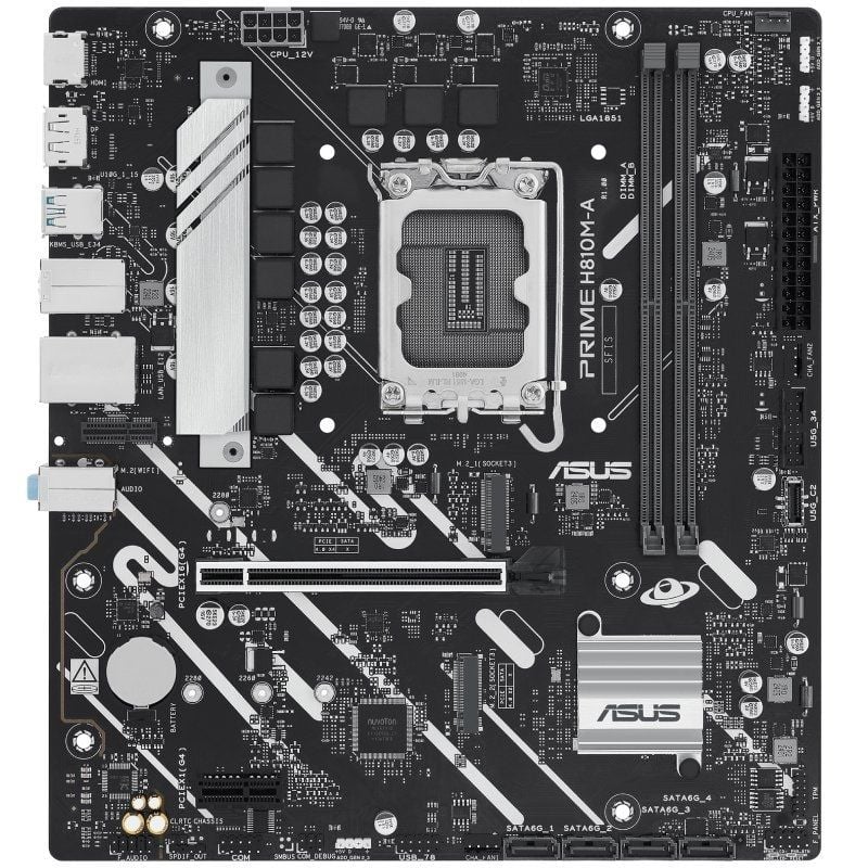 Placa Base Asus Prime H810M-A-CSM Socket 1851/ DDR5/ PCIe 4.0/ Micro ATX