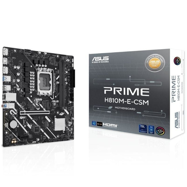 Placa Base Asus Prime H810M-E-CSM/ Socket 1851/ DDR5/ PCIe 4.0/ Micro ATX Hover Image