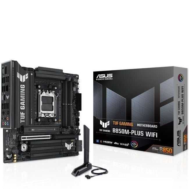 Placa Base Asus TUF GAMING B850M-PLUS WIFI Socket AM5/ DDR5/ PCIe 5.0/ Micro ATX Hover Image